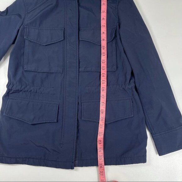 Madewell Fieldwalk Navy Blue Hooded Winter Jacket Women's Size Small S - Picture 9 of 12